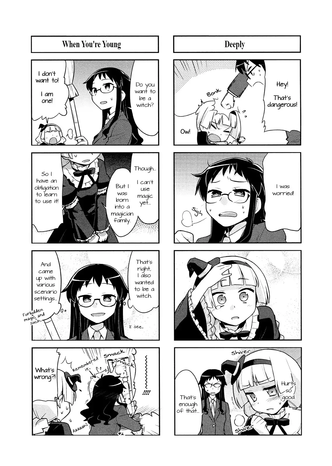 Majo to Houki to Kurobuchi Megane Chapter 2 4